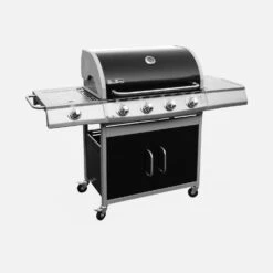 Barbecue Gaz 5 Brûleurs Dont 1 Feu Latéral Couleur : Noir -Sweeek bbq3594bk e92b123c1b268ac0bbf527cbbb13467b