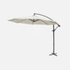 Parasol Déporté Rond Ø300cm Couleur : Ecru -Sweeek bu300ecru 556bad20628063f73ee96d20d0c0ebd9