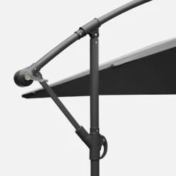 Parasol Déporté Carré 3x3m Couleur : Gris -Sweeek bu3x3gy 276b7342b4d24d7c77a2b2e34bde5d3e