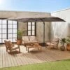 Parasol Déporté Rectangulaire 3x4m Couleur : Taupe -Sweeek cdukd3x4bn 438fca7d9e77bae9711c8383a7780001