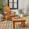 Fauteuil De Jardin Et Table Basse/repose Pieds Bois -Sweeek ecadiroftnat e7d6fa41d24fa5d4af23478290779236