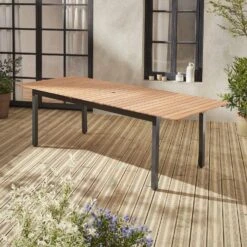 Table De Jardin Extensible Bois Et Aluminium 8 à 10 Places -Sweeek ecxts250tblat 9e5d7a5f75b981839281800609ce65dc