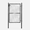 Portillon De Jardin En Métal Avec Serrure Et Poignée, 150x100cm. Couleur : Anthracite -Sweeek ggs150x87at b22fc3c62f2b7f4203af19e8c9bb7dae