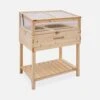 Carré Potager Sur Pieds En Bois Et Serre 80x60x109cm -Sweeek ghmini109 bb274d4bc6d976685db31ceb5ce296c5