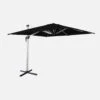Parasol Déporté Carrée 3x3m Couleur : Noir -Sweeek hdu3x3bk f73b2726397bddc74a64e0254f3076de