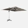 Parasol LED Déporté Rectangulaire 3x4m Couleur : Taupe -Sweeek hdu3x4ledbn 7f359e12f0f4fe61c9ca5cd3ac2b0a59