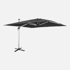 Parasol Déporté Carré 4x4m Couleur : Anthracite -Sweeek hdu4x4dkgy d986dbd539c7d8ca7104aa7ffef0ef87