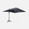 Parasol LED Déporté Rectangulaire 3x4m Couleur : Gris -Sweeek hu3x4ledgy fdeaad1ec126d9d8aa0269f828f02570