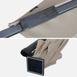 Parasol LED Déporté Rond 3m -Sweeek hufibled300bg 6985517fb9027dbaae1000f52b31c7e3