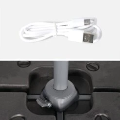 Parasol LED Déporté Rond 3m -Sweeek hufibled300bg 93399479de57e1ef19f857e6801674b5