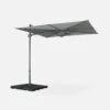 Parasol Déporté Carré 2,5x2,5m -Sweeek huflat25x25gy 939f915605013f871f376906f48b60ef