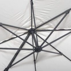 Parasol Déporté Carré 3x3m Couleur : Ecru -Sweeek hukd3x3ecru 48eede035713ce9c35fbb9c8761dc839