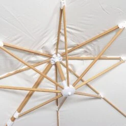 Parasol Déporté Carré 3x3m, Mât Effet Bois Couleur : Ecru -Sweeek hukd3x3wdecru 7d6425440df7a66422535ddd1743dc5e