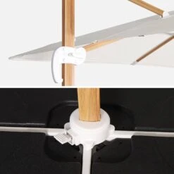 Parasol Déporté Carré 3x3m, Mât Effet Bois Couleur : Ecru -Sweeek hukd3x3wdecru ffdf26bcf9b2cc822baa320c904bbede