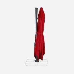 Parasol Déporté Rectangulaire 3x4m + Dalles à Lester 50x50cm Couleur : Rouge -Sweeek hukd3x4basered b6c28d7caf73196f564c9228bcdc4071