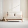 Banquette Scandinave 2 Places En Bois Et Tissu Bouclette -Sweeek iacsca2boucl 0524d7158652d4b191243b5de42b315a