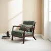 Fauteuil Scandinave Velours Côtelé Et Bois D'hévéa Wengé -Sweeek iacscadwlcrgre 5e5f22530090a8252681b0cc76377f41