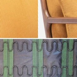 Fauteuil Scandinave Velours Côtelé Et Bois D'hévéa Noyer Clair -Sweeek iacscalwlcrocr 74b79aee2f7b4eb4cfb339aebaec381d