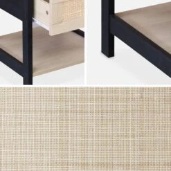 Table De Chevet Scandinave Effet Bois Et Cannage (lot De 2) -Sweeek ibcanbesidex2 48a6fe95cab3713ccd491c3ec56cb0bd