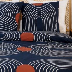 Parure De Lit 2 Places Imprimé Courbes Oblongues En Coton Adouci 9 Parure De Lit 2 Places Imprimé Courbes Oblongues En Coton Adouci -Sweeek ibedpca240cur 8bbd1ee9770edd0d16e9bcefaba8b61d