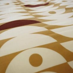 Parure De Lit Réversible 2 Places Imprimé Demi-lunes En Coton Adouci -Sweeek ibedpca260aur a25b7635cca47df0434ada41c8d9bef6