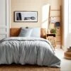 Parure De Lit 2 Places Coton Lin Lavé Gris -Sweeek ibedpll260lg d5ed7608eb050562dff40aafaa3401fa