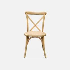 Chaise De Bistrot Vintage Bois (lot De 2) Couleur : Naturel -Sweeek ibelchrx2nat 5bebff99021963c3741daaec6d63864c