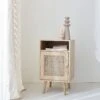 Table De Chevet Scandinave En Cannage Couleur : Naturel -Sweeek ibobedside 85b74ad60f52f057b9aba445b8767236
