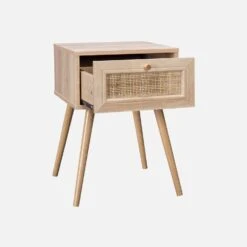 Lot De 2 Tables De Chevet Effet Bois Et Cannage 15 Lot De 2 Tables De Chevet Effet Bois Et Cannage -Sweeek ibobesidrawx2 f4b6af00b8b2e97f2d8a89bbb5cf11d7