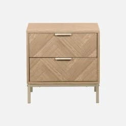 Table De Chevet Effet Bois Décor Chevrons -Sweeek ibudbedside f35d13cadcbb639fa2aed883cfff0955