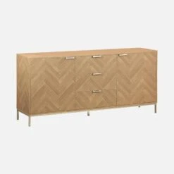 Buffet Effet Bois Chevrons 2 Portes -Sweeek ibudbuffet 1d9e46336ff45462ec53df97c41e61af