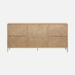 Buffet Effet Bois Chevrons 2 Portes -Sweeek ibudbuffet 844f4e52e35f630cdbd1eddec56ab92f