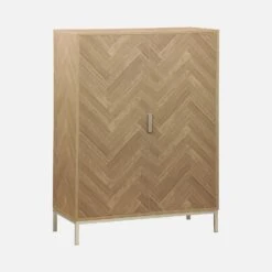 Vaisselier Effet Bois Décor Chevrons 2 Portes -Sweeek ibudcabinet a184b0e1410293244921a1d01511bea7