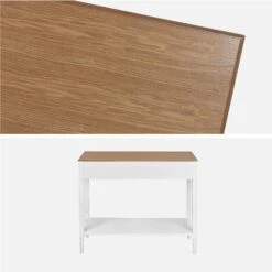 Console Avec 2 Tiroirs, Placage Bois De Frêne -Sweeek icelconsole 465efb1d439f846de63ddeeaa343fc00