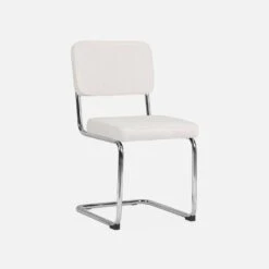 Chaise Cantilever Bouclettes (lot De 2) -Sweeek ichrmjbouclx2 e00b96bce127a0a4bff055a824e986f8