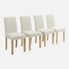 Chaise Bouclette Et Pieds Bois (lot De 4) -Sweeek idchrbclx4 7a3713b8bb086eadeab562408327047e