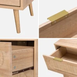 Commode Décor Bois Et Cannage Arrondi 3 Tiroirs -Sweeek ievachest3d ebb008560eb5686fb23f3db6c7fc7cf8