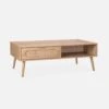 Table Basse Scandinave En Cannage Arrondi, 1 Tiroir 2 Table Basse Scandinave En Cannage Arrondi, 1 Tiroir -Sweeek ievacoftable 9f031ec39b19cc255be2a5ff24d30d52