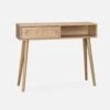 Console Scandinave Décor Bois Et Cannage Arrondi -Sweeek ievaconsole 611b9f320bed14b9e919b699a74e3bb1