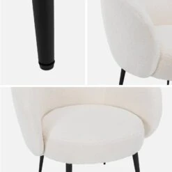 Fauteuil Cosy Design En Bouclette Et Métal -Sweeek ihimarmchrbcl d6e173b0751990a5c427ce8a37a71759