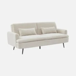 Canapé Convertible 2-3 Places Tissu Bouclette -Sweeek ijsofbed3bcl 474131ef44b95623b060a5e9a483a177