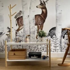 Meuble Rangement Enfant 2 étagères 1 Porte Manteaux