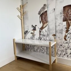 Meuble Rangement Enfant 2 étagères 1 Porte Manteaux -Sweeek ikscandisr eb9ec4ed7f4a7208abe41f5ff35f77ca