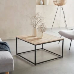 Table Basse Industrielle Effet Bois Et Métal -Sweeek ilfsqct70bn 9bf8b297d7befb1047e1d54f174e4431