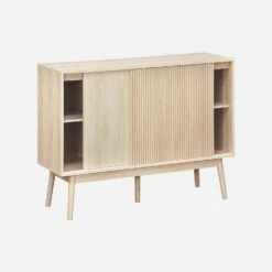 Buffet De Rangement Décor Bois 115 Cm Couleur : Bois -Sweeek ilinbuffet 7574eb7193b31edd432eb7ebc810bfad