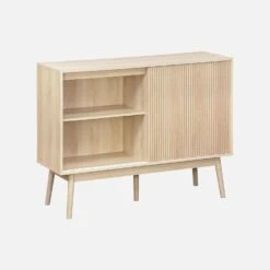Buffet De Rangement Décor Bois 115 Cm Couleur : Bois -Sweeek ilinbuffet ab34d3d8b0a782dbaa99dcc6573d0f66
