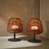 Lampe LED Nomades Sans Fil En Rotin Naturel (lot De 2) -Sweeek ilumpal25rotx2 dad83d69605e4df527ad35ea92686606
