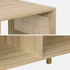 Table Basse Ou Meuble TV Cannage 80 Cm -Sweeek inattvstand 213472e482e5ad52a60b576591e07360