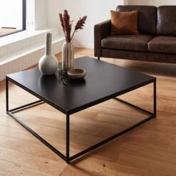 Table Basse En Métal Noir Mat -Sweeek indusqct100bk fb57e88c61b1b457b4aff73fa8358a3c