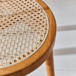 Chaise Bois Et Cannage (lot De 2) Couleur : Naturel -Sweeek inorchrx2nat 4d730b3eef3b325de09e44286cff6468